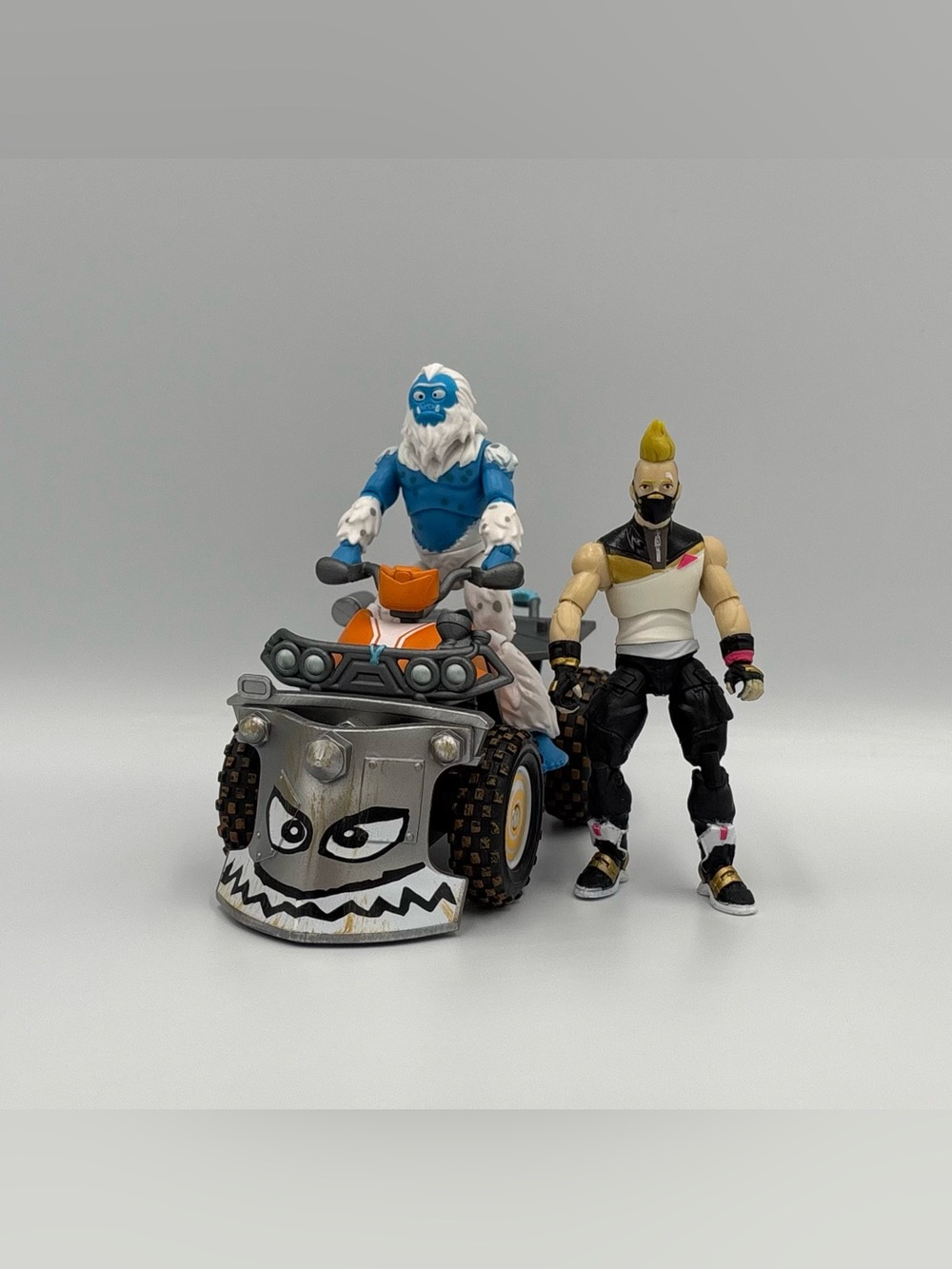 RARE Fortnite Epic Games Toy Lot- Trog & Drift + Quadcrasher Deluxe ATV Car
